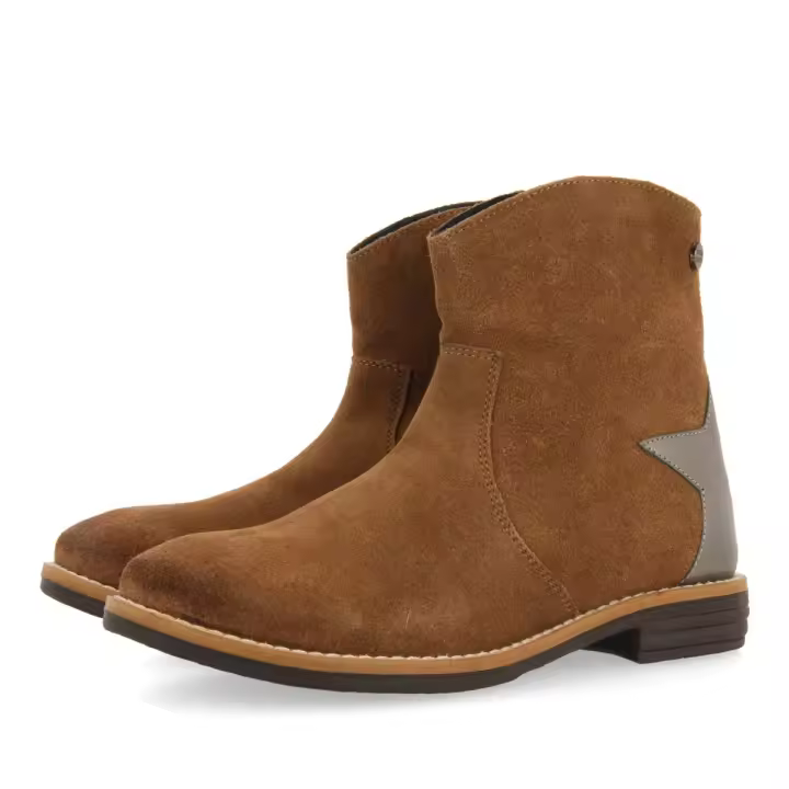 Gioseppo Botines Estilo Cowboy de Serraje Color Taupe con Detalle de Estrella para Niña y Niño Nastola - 1