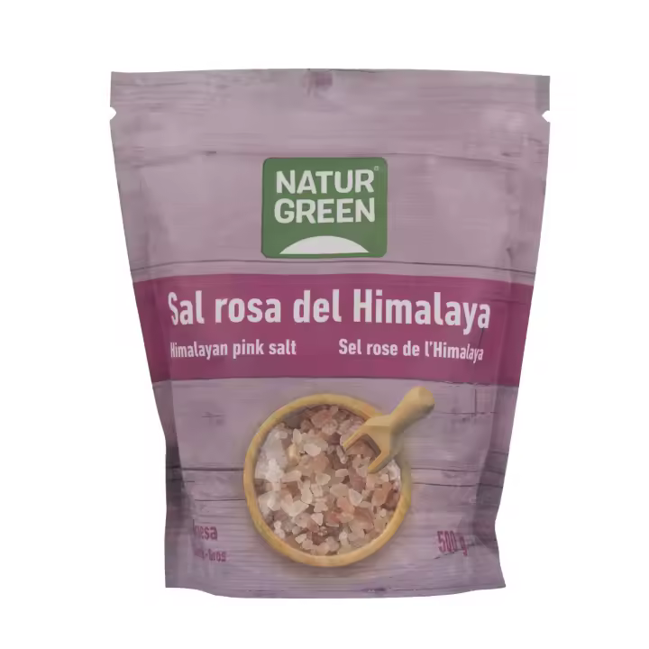 Pack 3x NaturGreen Sal del Himalaya Gruesa 500 g - 1