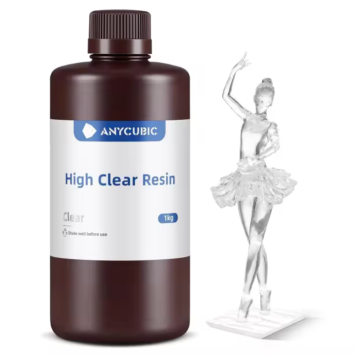 1Kg Resina Alta Transparencia Anycubic, High Clear Resin - 1