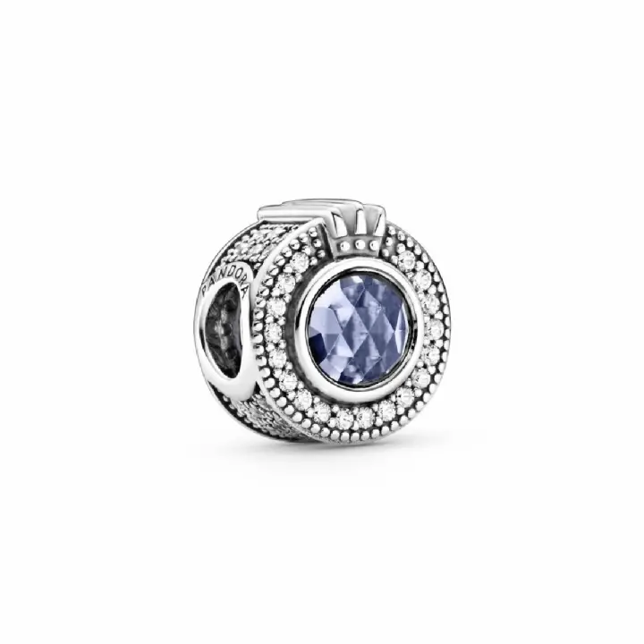 Charm Pandora azul brillante de la corona Pandora - 1