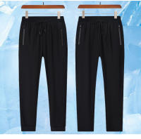 Pantalones De Running Para Hombre Cómodos Y Transpirables Hechos De Seda De Hielo Absorbentes De Sudor Y Secado Rápido Para Deporte Al Aire Libre - details 2