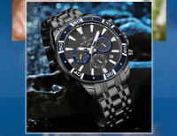 Reloj De Pulsera De Negocios REWARD VIP Nueva Diseño Reloj De Cuarzo Para Hombres Acero Inoxidable Resistente Al Agua Cronógrafo Luminoso Deportivo - details 21