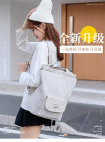 Mochila GRANDE impermeable para ordenador portátil, bolso escolar Unisex, Color sólido, japonés, bla - details 13