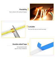 Tira De LED COB USB Con Sensor De Toque Y Regulación De Brillo 5V 320LEDs/M Lámpara De Noche Para Armario TV Espejo Decoración - details 2