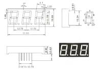 Pantalla LED De 0.56 Pulgadas 7 Segmentos Dígito Tubo Rojo Común Catodo / Anodo Digital 0.56 Pulgada Led 7segmento Para Arduino - details 2