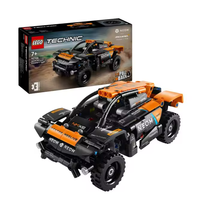 NEOM McLaren Extreme E Team Pull Back - Lego Technic 42166 - 1