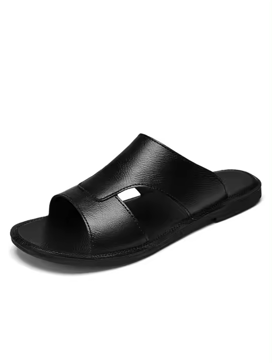 CLOHOO Sandalias De Cuero Para Hombre Casual Cómodas Y Antideslizantes De Verano Calzado De Lujo Para Exteriores Talla Verdadera - 1