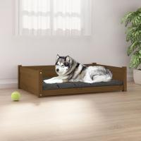vidaXL Cama para Perros Sofá Asiento para Mascotas Madera de Pino Cera Color Marrón cera,  Marrón miel,  Natural y mas - details 1