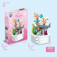 Bloques De Construcción DIY Con Animales Marinos Juguete Educativo Para Niños Set Incluye Peces Calamares Murciélagos Con Plantas Acuáticas Tamaño Pequeño Compatible Con Lego - details 10