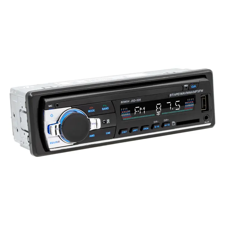 Autoradio Bluetooth, FM Radio para Coche Bluetooth 5.0 Llamadas Manos Libres Control Remoto Radio stéreo de Coche con Reproductor de MP3 USB, Soporte iOS y teléfono Android (NO CD) - 1