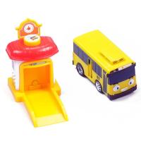Juego De Juguetes Tayo El Pequeño Autobús 2004 1004 Playset 4pc/set Con Pista De Lanzamiento Coche De Dibujito Animado Tayo Con Puertas Abreables Tamaño Grande - details 4