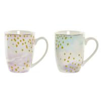 Set de Tazas de Porcelana con Diseño Glamuroso, Capacidad de 380 ml, Tamaño 12 x 8.5 x 9.5 cm, Estilo Sofisticado para Café, Té o Infusiones, Perfecta para Uso Diario, Decoración Moderna y Regalos Especiales - details 2