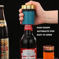 Abridor de botellas de type empuje Abridor de botellas magnético Abridor de botellas de cerveza Herramiento para abrir tapas de botellas de cerveza Utensilios de cocina - details 3