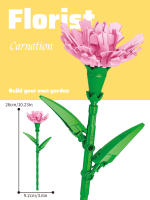 Bloques De Construcción Para Niñas Y Niños Series De Ramas De Flores Coloridas Adornos Para Escritorio De Hogar Juguetes Educativos De Artesanía Con Micro Bloques De Plástico ABS - details 3