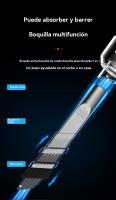 <ALIMT ><ALIMT >🎁</ALIMT></ALIMT>【Detalles para Mamá】Aspirador Portátil para Coche - Mini, Recargable, 9000Pa Succión, Negro, 120W, 7.4V, 300cm Cable, Iluminación Integrada - Ideal para Coche, Hogar y Oficina - details 4