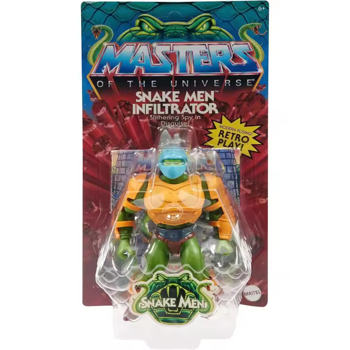 Masters of the Universe MOTU Origins Snake Men Infiltrator- Figura de acción con accesorios - 1