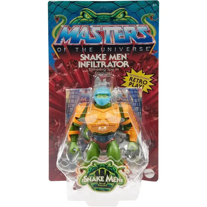 Masters of the Universe MOTU Origins Snake Men Infiltrator- Figura de acción con accesorios - 1