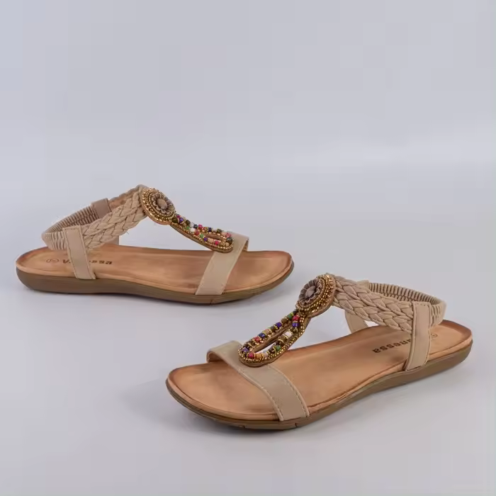 SANDALIA MUJER TAUPE 55050 - 1
