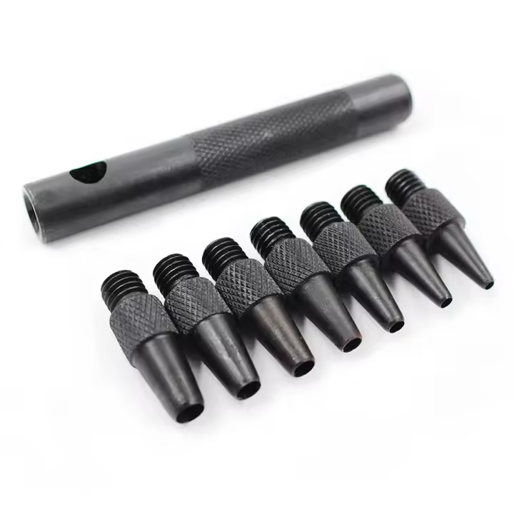 QJH Herramienta De Perforación De Cuero Redonda Desmontable Tamaños Variados 2.0/2.5/3.0/3.5/4.0/4.5/5.0mm Para Venta Al Por Mayor Y Por Piezas - 1