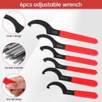 Juego De 6 Herramientas Llaves De Engranaje C-Shaped Para Ajuste De Choque Motocicleta Y Coche Herramienta Universal De Mano - details 1