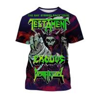 Camiseta 3D Personalizada Exodus Para Hombres Y Mujeres Estilo Hip-Hop Harajuku Callejero Punk Casual Transpirable De Verano - details 10