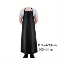 Bata De Trabajo De 40 Pulgadas De Cuero PU Impermeable Para Lavar Platos Resistente Al Desgaste Para Hombres Bata De Limpieza - details 3