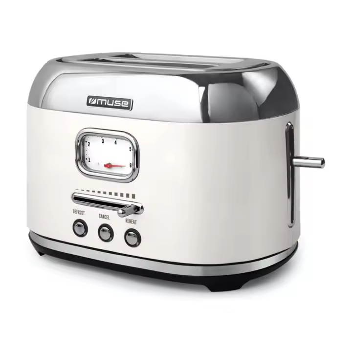 Muse MS-120 SC. Tostador eléctrica de 2 rebanadas de Pan, 1000W, Automático, selector de Temperatura - 1