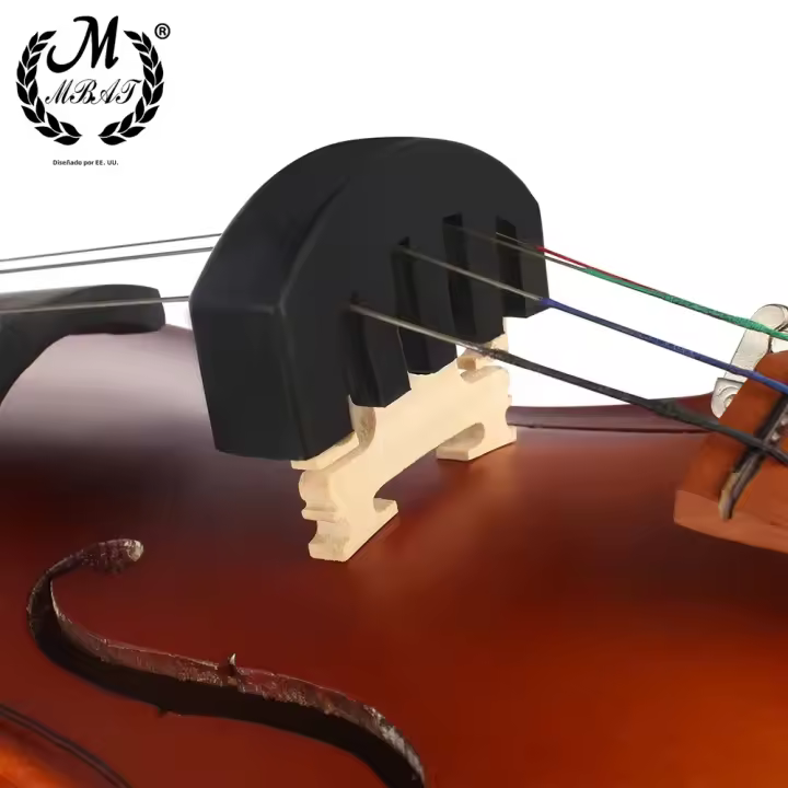 M MBAT 1pc Silenciador De Violín De Goma Mute Práctica Fiddle Reducción Del Volumen Accesorios Para No Disturbar a Otros Para Descansar - 1