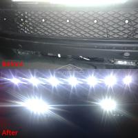 2Pcs DRL 18MM Lámparas De Ojo De Águila Para Coche Con Carcasa De Plata LED De Día Para Automóviles Luz De Parada Retroiluminación Universal 12V 9W - details 12