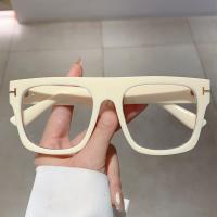 Gafas Antiglareante Retro De Marco Grueso Cuadrado Para Hombres Y Mujeres Gafas Planas De Moda Con Filtro Anti-Luz Azul - details 0