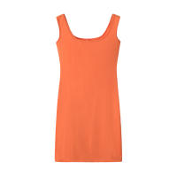 Nuevo Vestido Casual Para Mujer Verano 2024 Color Sólido Con Tirantes A-Line De Rodilla Polyester Sin Estirar Estilo Clásico - details 11