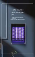 Lampara Eléctrica 2-en-1 Black Knight Asesino De Mosquitos Con Luz Ultravioleta Para El Hogar Atrapa Y Mata Mosquitos Y Avispas Material De Aluminio Potencia 2W - details 14
