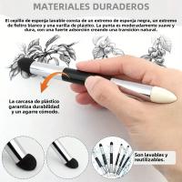 4/8pcs Dual-Tip Blending Stumps De Yutiars - Esponjas Suaves De Tamaño 15CM Para Arte Dibujo Resaltado Y Detalles Pinceles Lavables Y Reutilizables - details 1