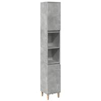 vidaXL Set muebles de baño 2 piezas madera contrachapada gris hormigón - details 2