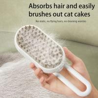 Cepillo De Peluquería Para Perros Y Gatos Eléctrico Con Humo 3 En 1 Cepillo De Masaje Para Animales Elimina Enredos Y Pelo Muerto - details 2