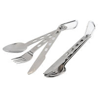 Juego De Cubiertos De Acero Inoxidable Ultra Ligeros 3 Piezas Cuchillo Fork Cuchara Para Uso Doméstico Viajes Camping Picnic - details 5