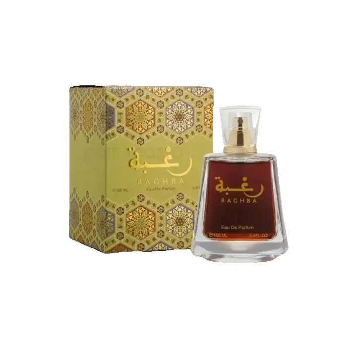 Lattafa Raghba - Perfume Unisex, 100 Ml - Set 2 Piezas perfume + desodorante. - 1