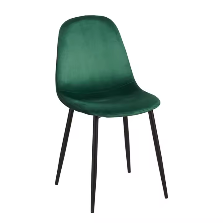 Silla Teok Black Terciopelo - Verde - 1