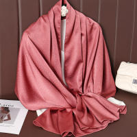Pañuelo De Seda Lujoso Para Mujer En Color Sólido Moda Comodidad Y Versatilidad Shawl Muffler Neckerchief Bandanna Para Exterior - details 52