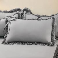 Funda De Almohada Estilo Princesa Coreana Con Volante Grande Para Niñas Decoración De Dormitorio En Algodón Suave 48x74cm - details 1