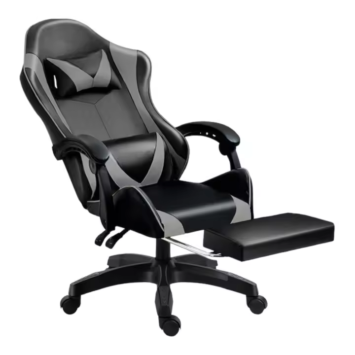 Silla Gaming para Escritorio, Oficina y Juegos Online Giratoria. Silla Cómoda de Altura Ajustable para Gaming ergonómica, de piel sintética.Silla racing de gaming videojuegos y de oficina. Es ergonómica y con diseño moderno. (7490 8490 S001 813 H6) - 1