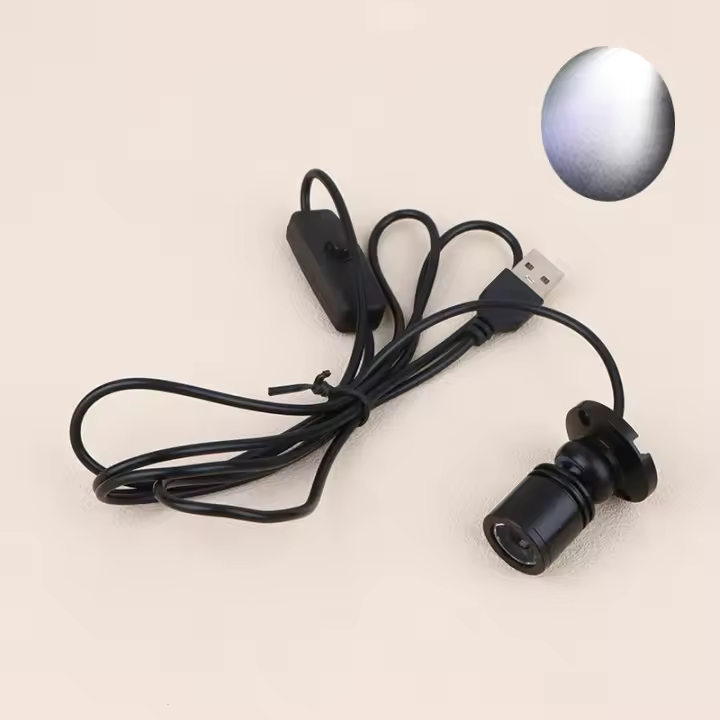 Proyectora De Luz LED Mini 3W Para Exhibición De Joyas DC5V Con Interruptor Y Cable USB Para Decoración De Escritorio Luz De Enfoque Para Interior De Tiendas Y Juguetes - 1