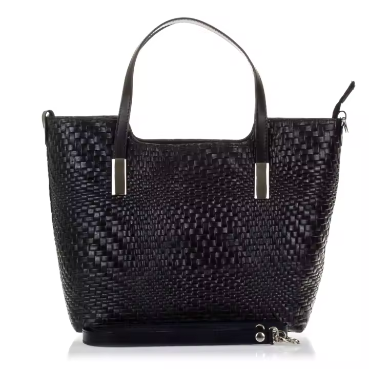 Firenze Artegiani. Filippa Bolso tote Mujer.Piel auténtica Gamuza Grabado Entrelazado . Made in Italy. Vera Pelle Italiana. - 1