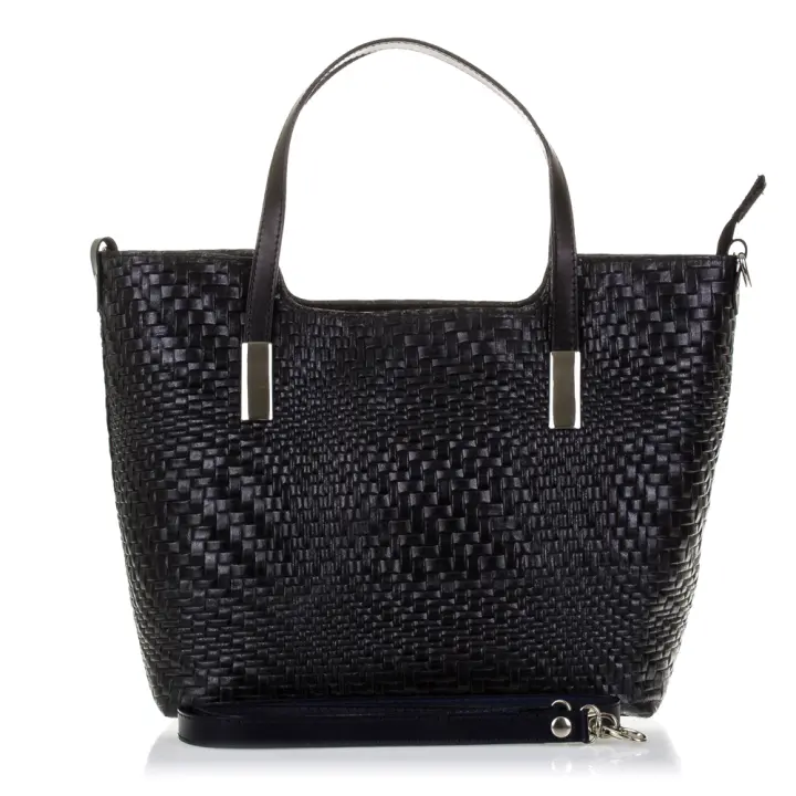 Firenze Artegiani. Filippa Bolso tote Mujer.Piel auténtica Gamuza Grabado Entrelazado . Made in Italy. Vera Pelle Italiana. - 1
