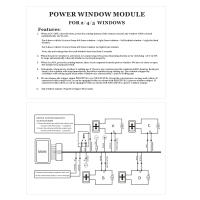 Módulo De Control De Ventanas Automáticas 12V Universal Para Coches Con 4 Puertas Cerrador De Ventanas Con Enchufe De Cable - details 5
