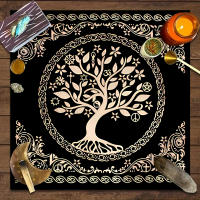 Mantel De Tela Para Cartas De Tarot 1pc Decoración De Juego De Cartas Pagan Con Fases De Luna Y Flores Estilo Pagan Para Atril Y Brujería - details 32