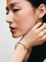Pandora - Charm Colgante de Círculo de eternidad de la cara-Baño de Oro de 14K - details 1