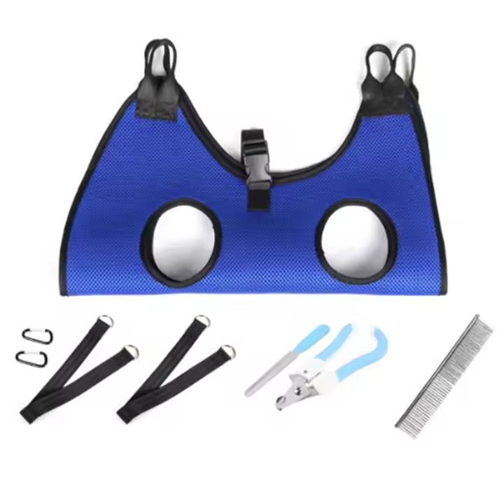 Hamaca de aseo para mascotas, bolsa de sujeción para perros, XS-L, reparación de clavos, novedad - 1