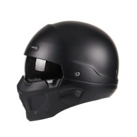 Casco Retro Desmontable Para Motocicleta Y Bicicleta Con Libera Rápida ABS Casco De Carrocería Completa Negro Mate Estilo Modular Clásico Profesional Unisex - details 6