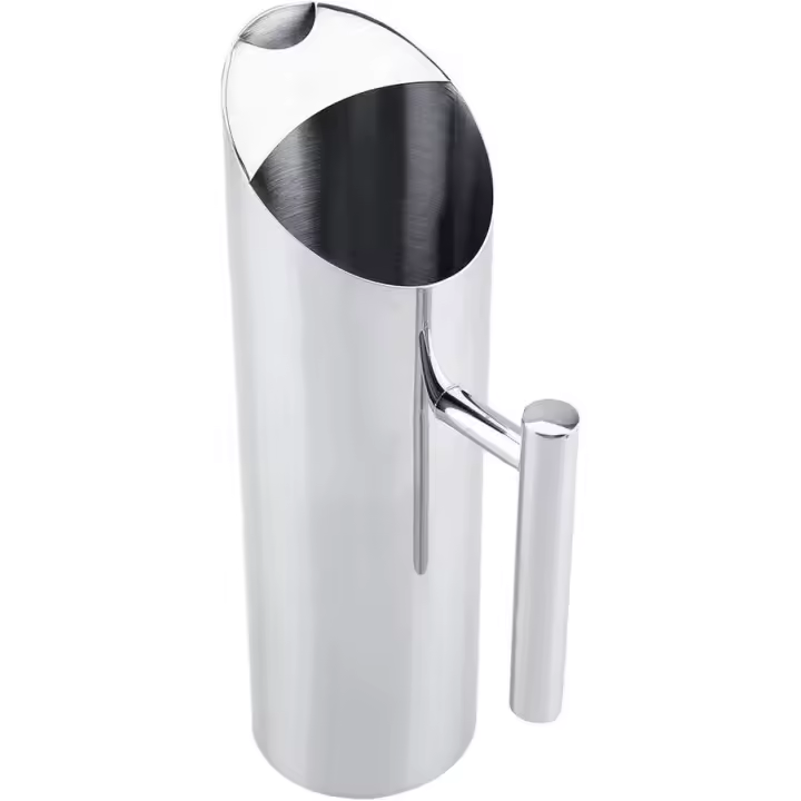 Jarra de agua con protector de Hielo, utensilios de Servicio para hoteles y Hogares, inoxidable Maple (1,5 L) - 1